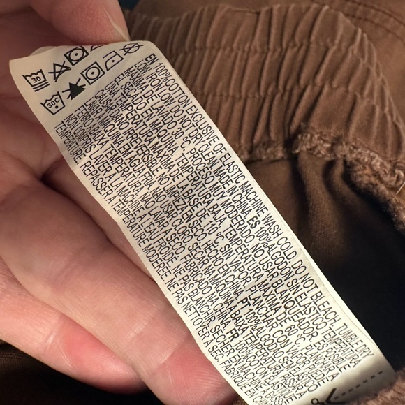 FOREVER 21 Brown Cargo Jogger Pants M | Y2K Athleisure Utility Streetwear Urban - Picture 11 of 11